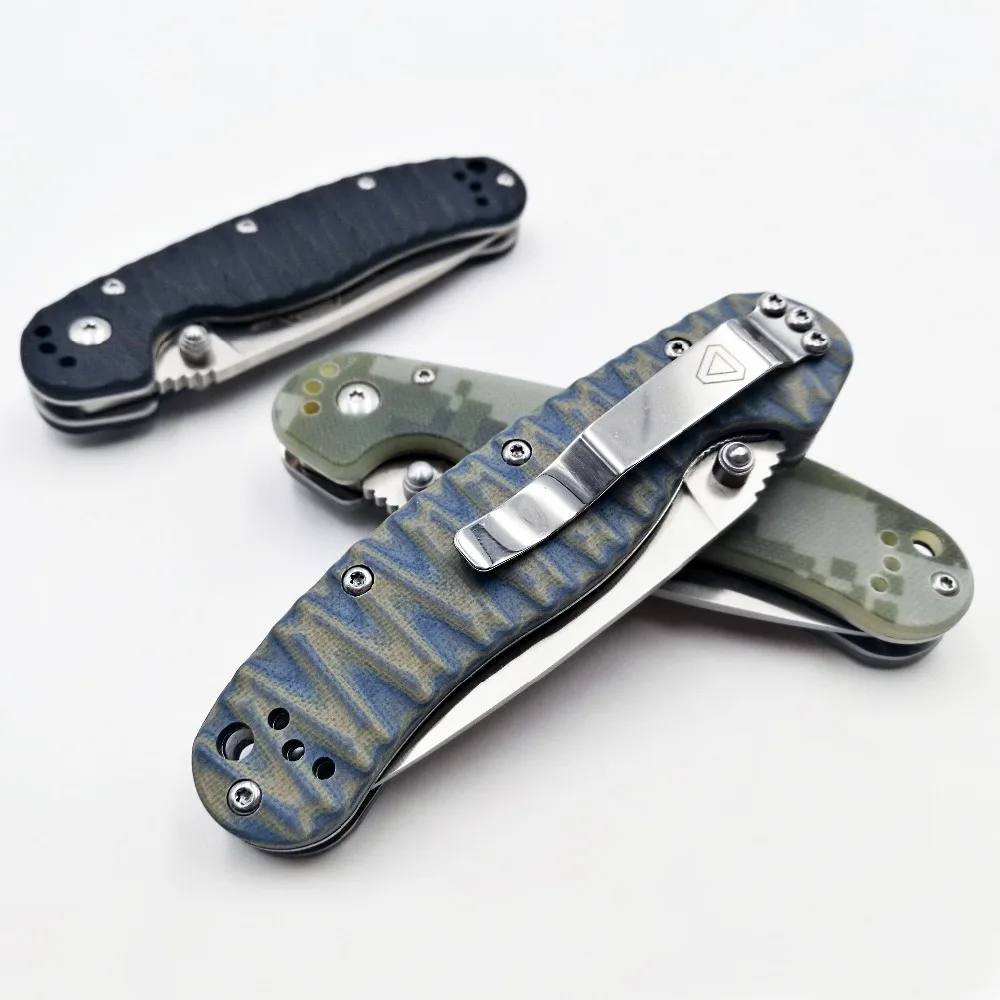 JSSQ RAT Model 2 Folding Knife AUS-8 Blade Tactical Pocket Knife Outdoor Camping EDC Tools Survival Hunting Rescue Knives OEM