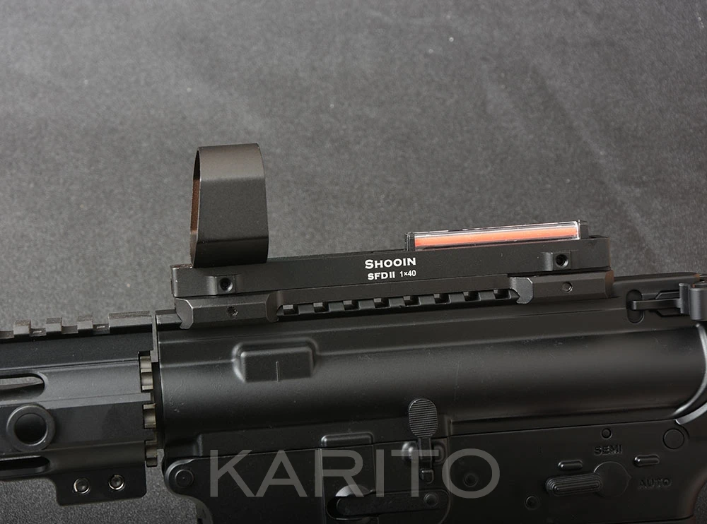 Shooin SFD II 1x волоконная оптика легкий прицел с красной точкой подходит для ружья ребра и Винтовки Пикатинни Крепление база M5167 R6416