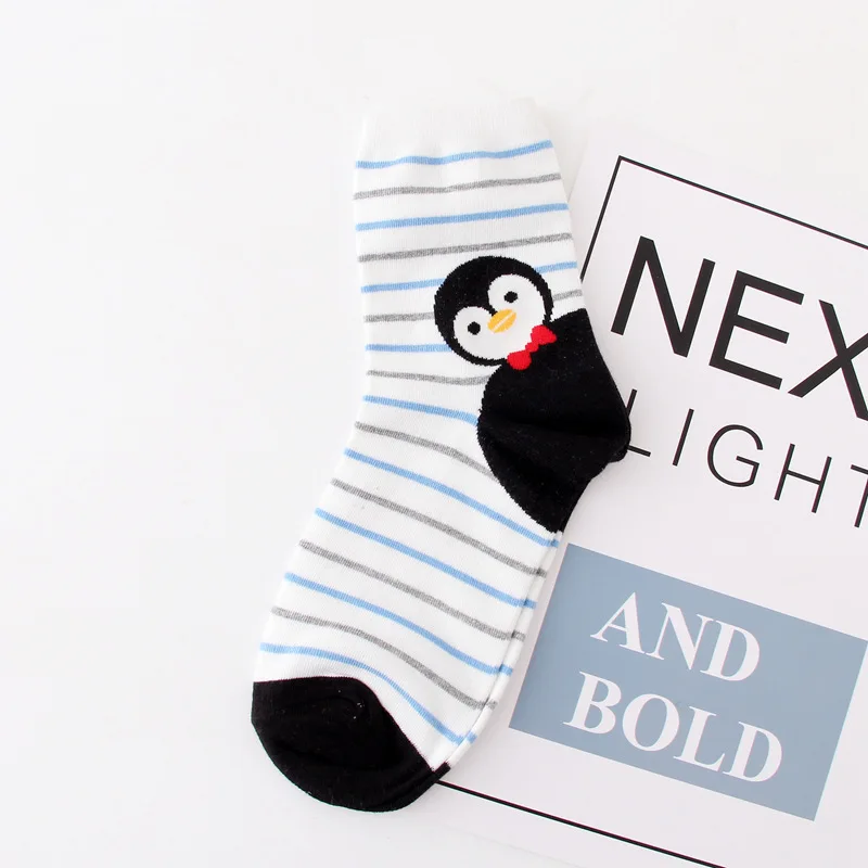 Autumn Winter Women's Socks Cotton Cartoon Animal Series Cute Harajuku Panda Cat Socks For Female Meias Funny Christmas Socks