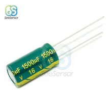 20 штук высокая частота низкая ESR Алюминий электролитический конденсатор с алюминиевой крышкой, 16V 1500 мкФ 10x20 мм