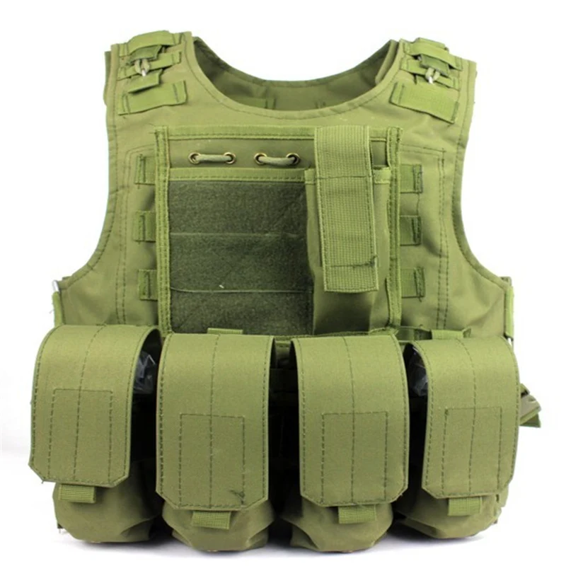 Amphibians combat Molle Hunting design military Tactical vest army green WIRE STEEL IN
