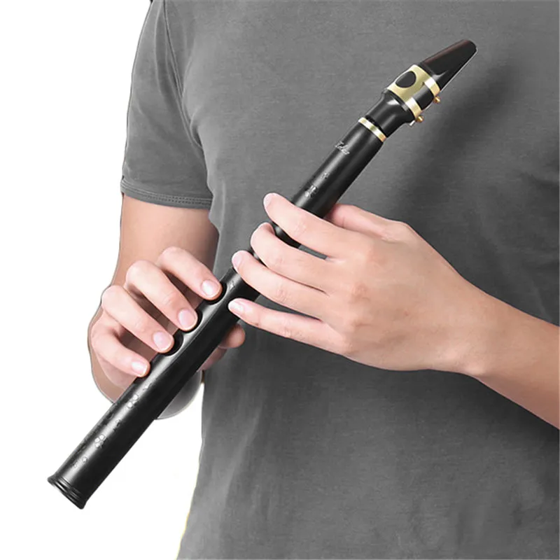 

Zebra 8 Holes Key-Bb Mini Sax Saxophone with Alto Mouthpiece For Alto Mouthpiece Woodwind Musical Instruments