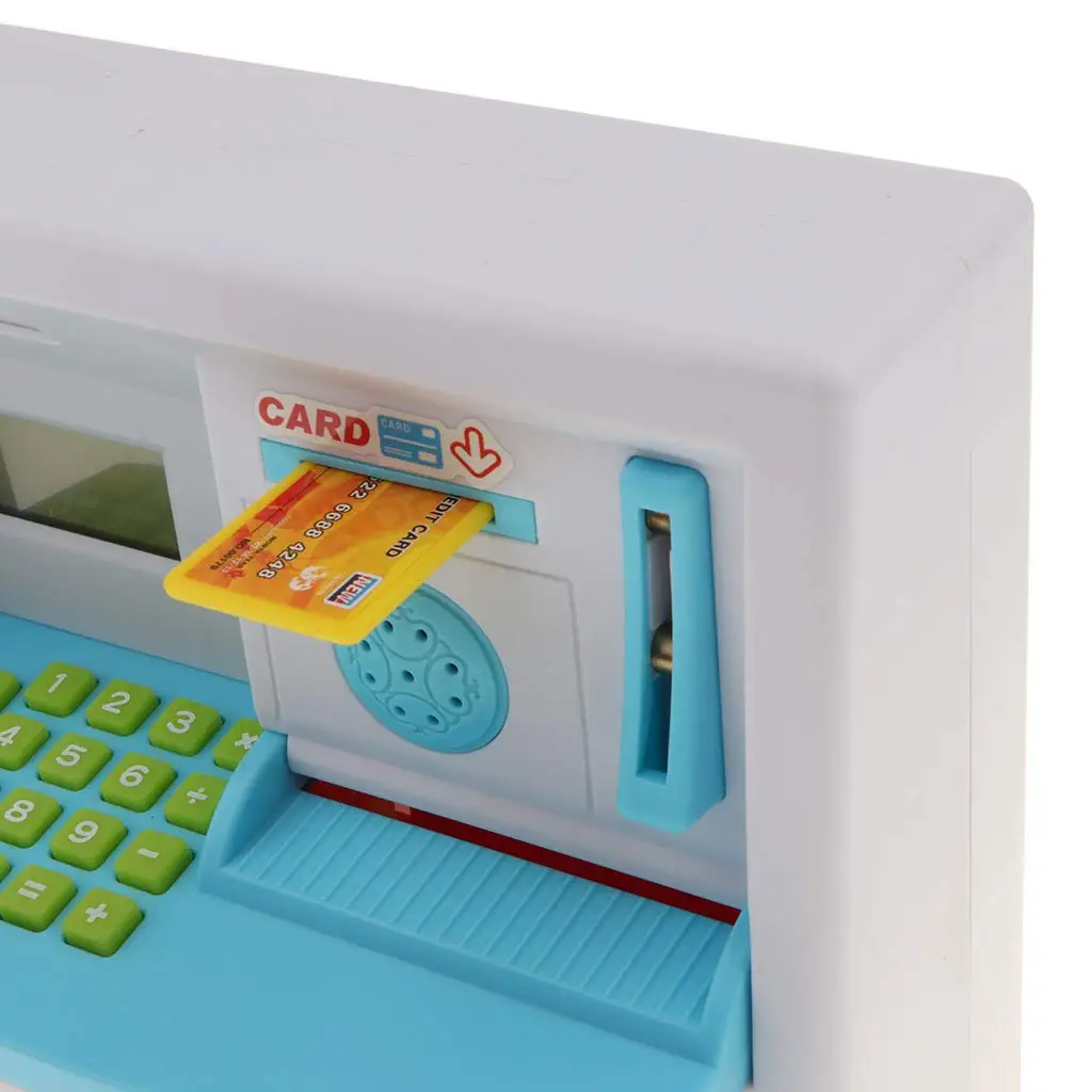 Электронный миниатюрный Банкомат Банк наличные машины Ролевые Игры развивающие игрушки подарки для детей малышей
