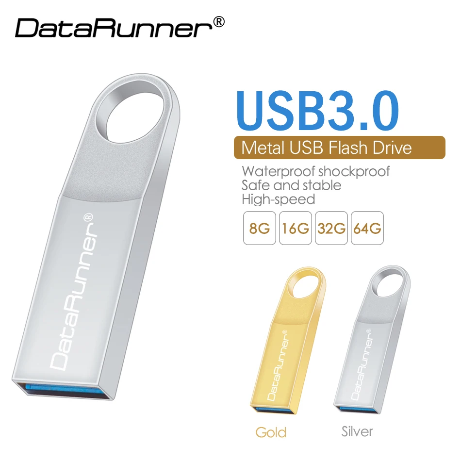 DataRunner USB Flash Drive 32GB Waterproof Pen Drive 8GB 16GB 32GB USB 3.0 Pendrive Real Capacity USB Stick Memoria Flash Disk