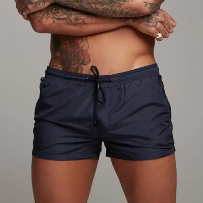 Мужские летние повседневные пляжные шорты быстросохнущие спортивные фитнес-плавки впитывающие пот уличные шорты TY53