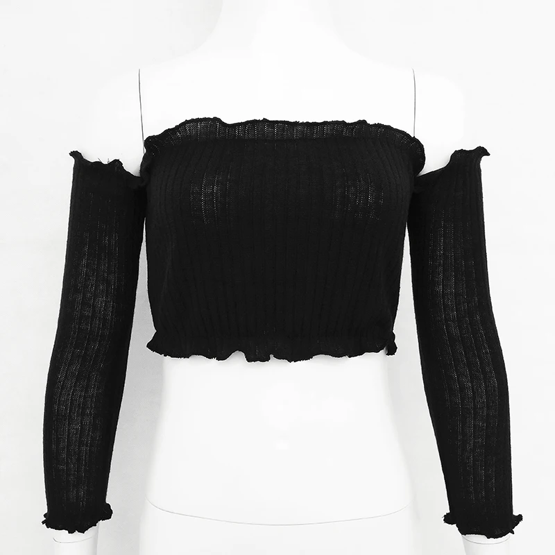 Футболка женская белая с длинным рукавом|fall tops|top toptops with sleeves |