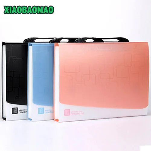 

Multifunctional A4 thickening organ bag document file 13-grid portable multilayer folders expanding wallet office briefcase