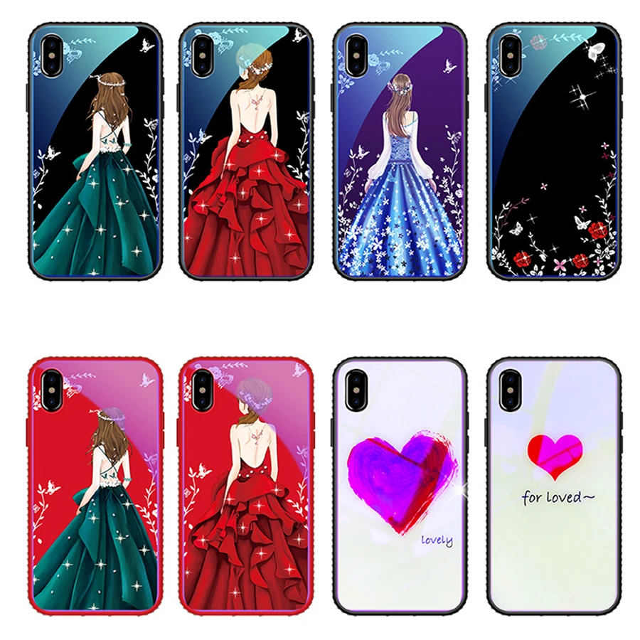 

High appearance level diamond-encrusted Mobile phone case anti-falling protective case Suitable for iphone 6 6s 7 8 x xs max xr