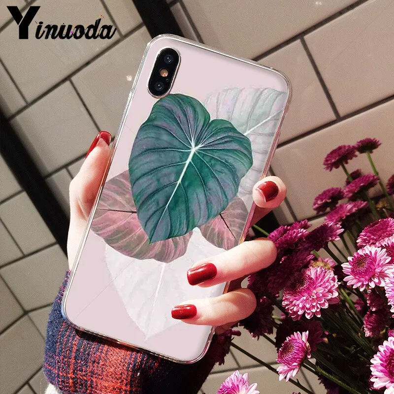 Candy Color Leaf Print Fashion