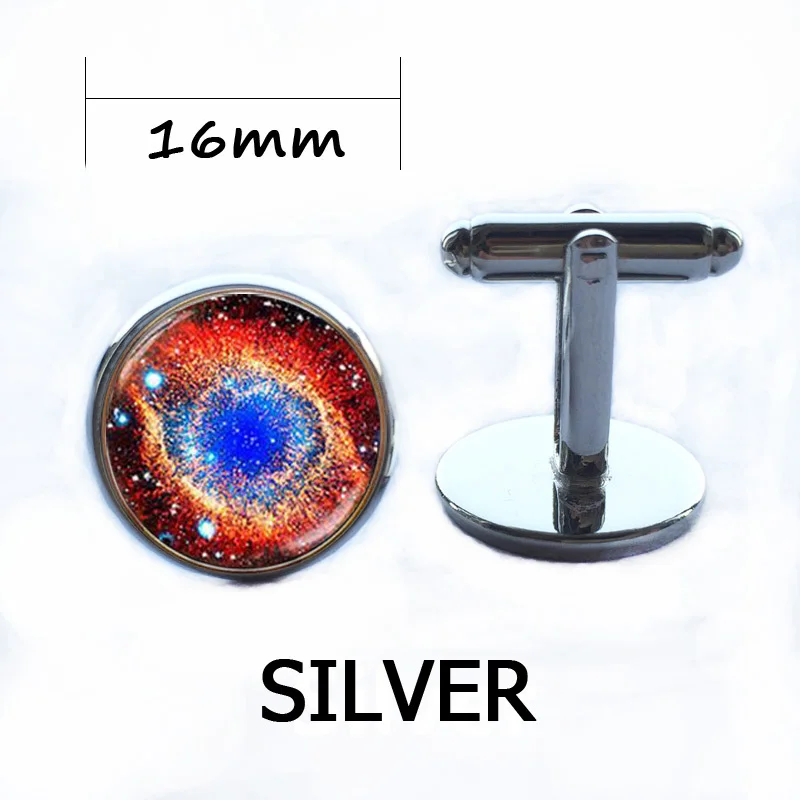 Newest Galaxy Cufflinks For Men Universe Space Planet Stars Cufflink Glass Art Picture Shirt Cuff Links Jewelry | Украшения и