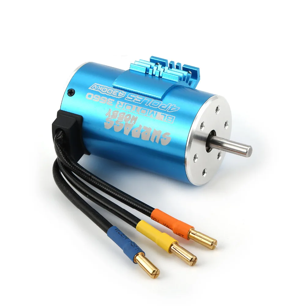 

SURPASSHOBBY 3660 4300KV 3T 5mm Brushless Motor with Heat Sink for 1/8 RC Remote Control Car Parts Spare Parts Component