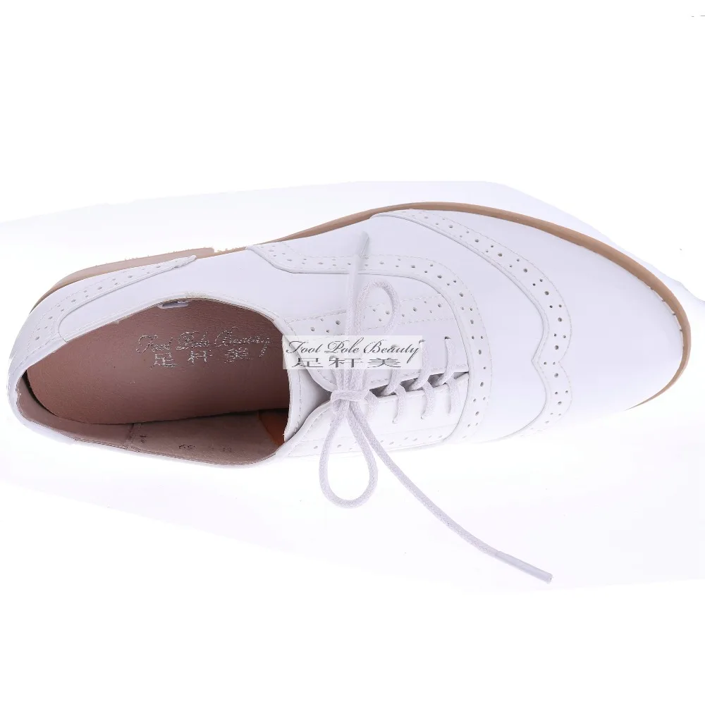 Брендовые женские туфли-оксфорды из натуральной кожи; Классические однотонные туфли для женщин; новые качественные кожаные туфли на плоской подошве; scarpe donna; размеры 32-45