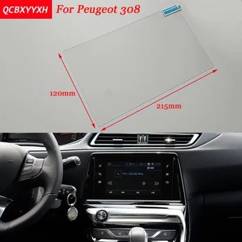 

Car Styling 9.7 Inch GPS Navigation Screen Steel Protective Film For Peugeot 308 Control of LCD Screen Car Sticker