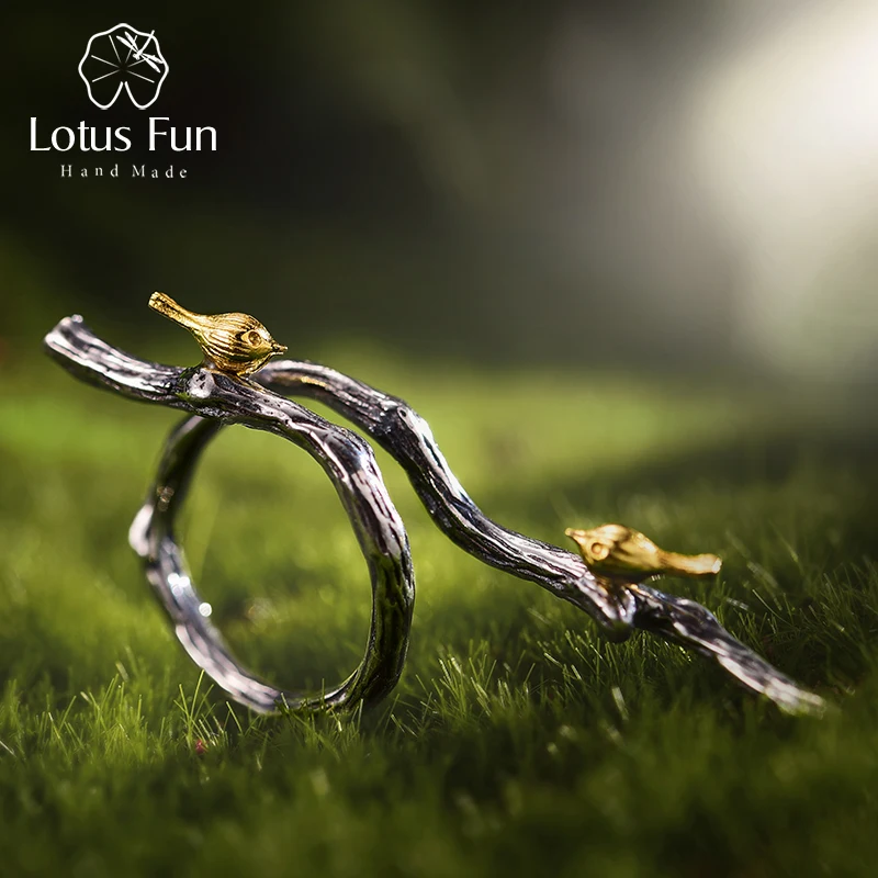 Lotus Fun реальные стерлингового серебра 925 природных ручной дизайнер ювелирных