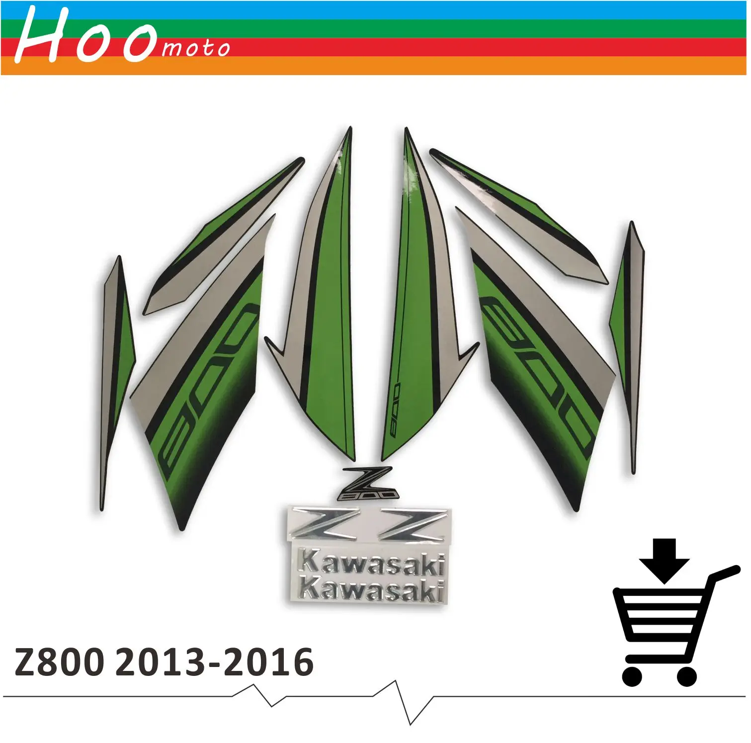 

Full Decals Stickers Graphics Kit Set Motorcycle Whole Vehicle 3M Dec Stickers Fairing for Kawasaki Z800 2013 2014 2015 2016