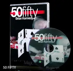 Бесплатная доставка! 50 Пятьдесят (DVD и трюк)-Волшебные трюки, карты магический реквизит, классический, иллюзия, улица, закрыть Magia Игрушечные