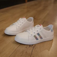 New Women Casual Shoes Female Soft Women Sneakers Flats Girl Breathble Vulcanized Shoes Lace Up Casual White Zapatos De Mujer New Women Casual Shoes Female Soft Women Sneakers Flats Girl Breathble Vulcanized Shoes Lace Up Casual White Zapatos De Mujer