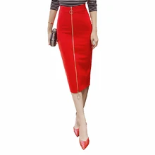 AmberHeard, летнее корейское платье-карандаш, юбки для женщин, s, сексуальная высокая талия, на молнии, офисная юбка, юбка средней длины, юбки размера плюс для женщин