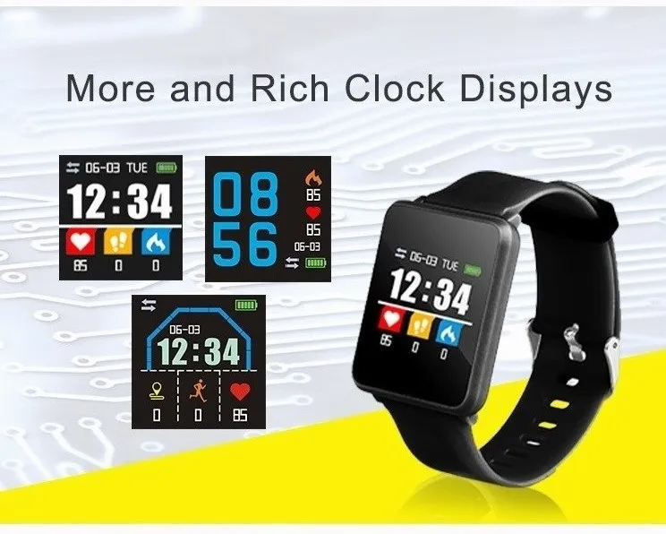  Bluetooth Smart Watch Men F21 Blood Heart Rate Fitness Tracker Multi-Language APP Smartwatches For IOS iPhone Android Phone  (3)