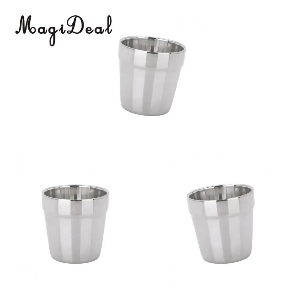 3x180 мл современные стаканчики из нержавеющей стали|mugs kids|beer mugstainless steel cup |