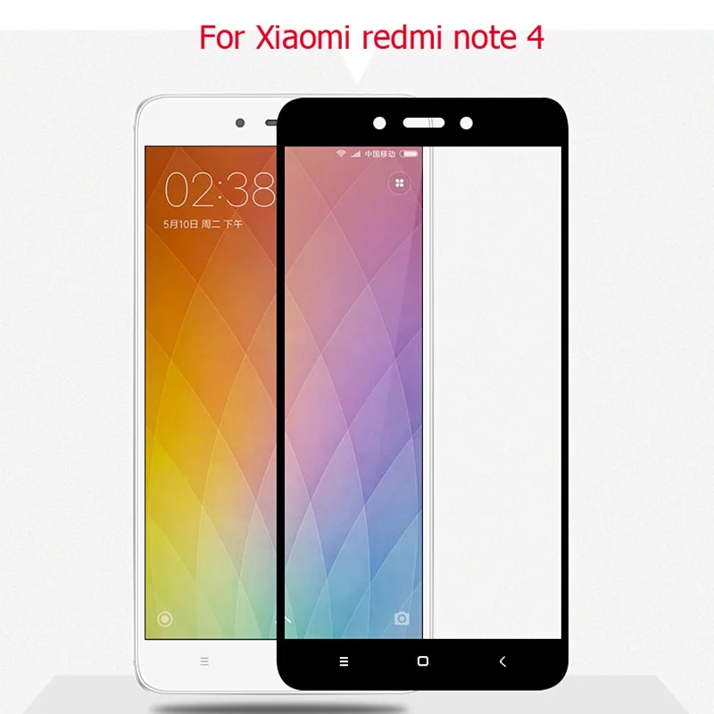 Полноэкранная защита для Xiaomi redmi note 4 закаленное стекло пленка pro