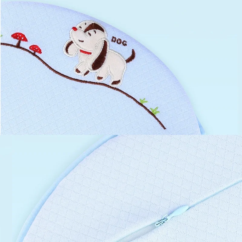 Подушки из пены с памятью для новорожденных Детская Хлопковая Подушка плоская