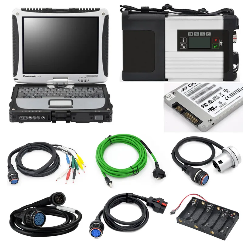 

2019.03 TOUGHBOOK CF 19 4GB full software 360GB CF19 SSD with MB STAR C5 MB SD Connect Compact 5 Diagnostic Tool Ready to work