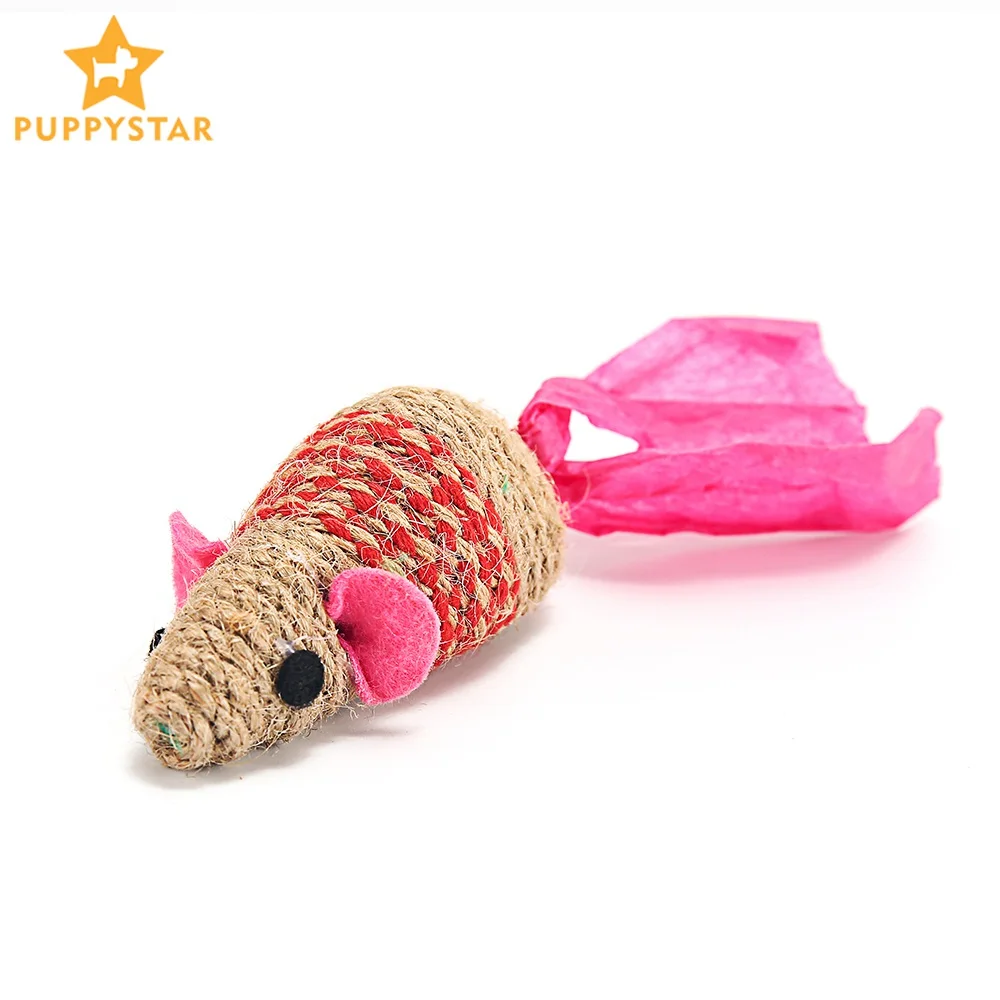 Toys For Cats Solid Sisal Interactive Cat Toy Mouse Mice Animal Toys 