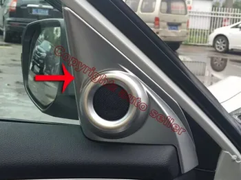 

ABS Pearl Chrome Interior Tweeter Cover Trim For Honda Civic 2016 2017