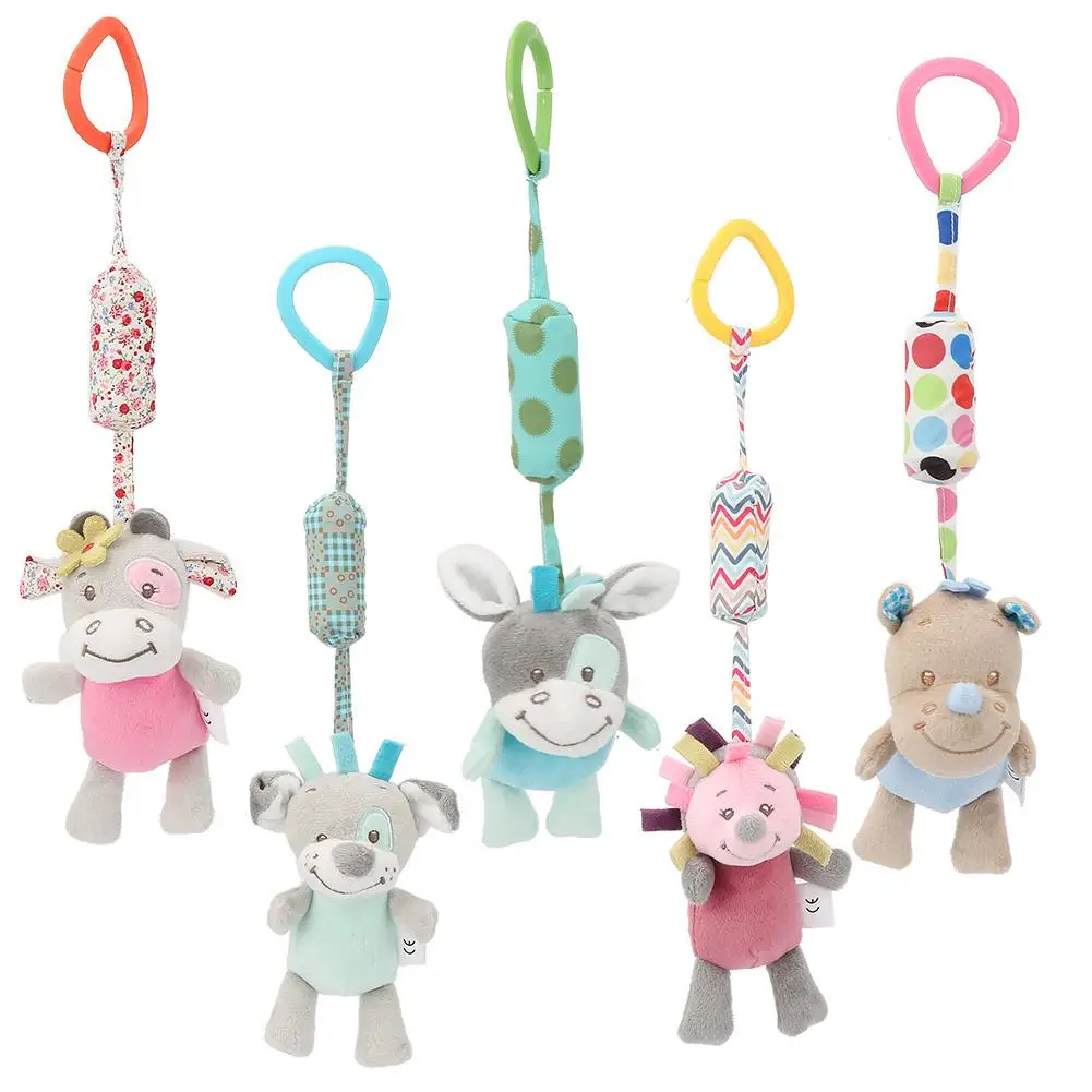 Мультяшные детские игрушки для младенцев, мобильная детская кроватка, детская кроватка, детская коляска, колокольчики, погремушки, игрушка-колокольчик, развивающая игрушка