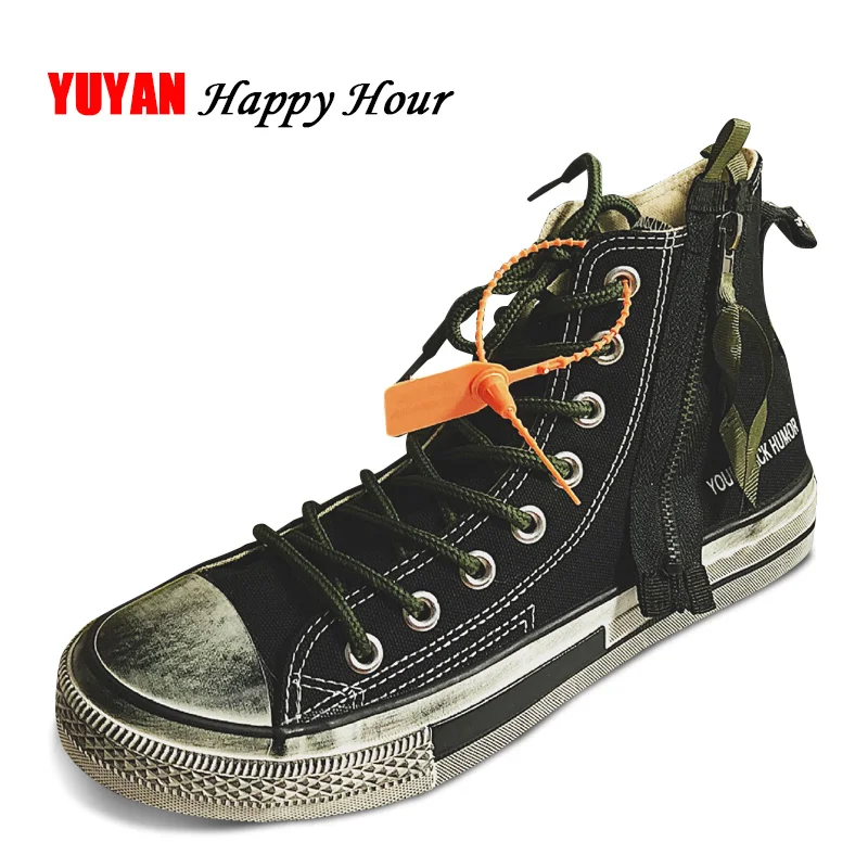Make Old Canvas Shoes Men Fashion Sneakers Classic Brand Shoes Thick Sole High top Men's Casual Shoes Breathable Black A314 Make Old Canvas Shoes Men Fashion Sneakers Classic Brand Shoes Thick Sole High top Men's Casual Shoes Breathable Black A314
