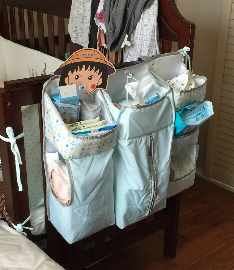 Baby-Bed-Organizer-Newborn-Diaper-Stacker-Nursery-Bag-Baby-Crib-Bedding-Set-Accessories-Infant-Baby-Items-Toys-Holder-Storage-010