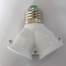 CRUBON E27 к 2E27 держатель лампы Регулируемый E27 сплиттер двух базовых свет розетки одна точка и две лампы Держатели