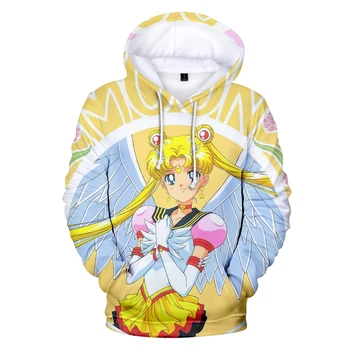 

Sailor moon Hoodies 3D Print Casual Sweatshirts Hot Sale Harajuku Long Sleeve Clothes 2019 Kpop Hooded Tops Plus Size