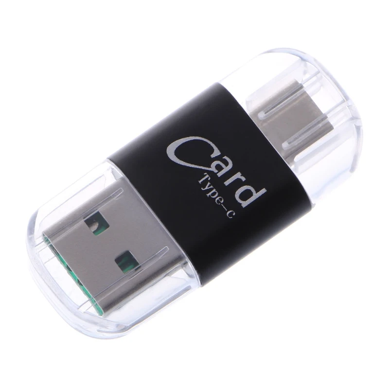 

Card Reader Aluminum USB Type C OTG Micro SD/TF External Memory Card Reader Adapter for Mobile Phone Computer