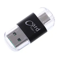 Кардридер Алюминиевый usb type C OTG Micro SD/TF внешний кардридер адаптер для мобильного телефона компьютер