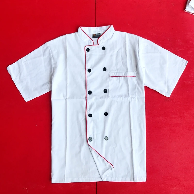 Chefs Clothes Short Sleeve Canteen Kitchenware Clothes Hotels Restaurants Clothing Chef Coat