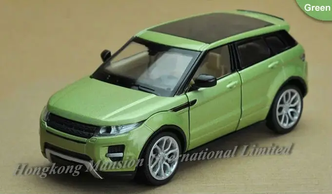 1:32 Масштаб литой металлический сплав роскошная модель автомобиля SUV для Range Rover Evoque Коллекционная модель автомобиля вытяжной звук и светильник