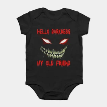 

Baby Onesie Baby Bodysuits kid t shirt Funny novelty Hello darkness my old friend _1 cool