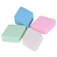 Éponge de maquillage pour le nettoyage du visage, 4 pièces, pour mélange de poudre, bouffante lisse, fond de teint