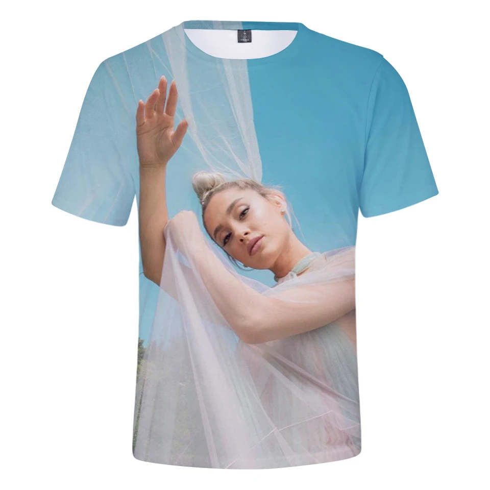 

2019 Ariana Grande 3D Printed T-shirts Women/Men Fashion Summer Short Sleeve Tshirts Hot Sale Casual Streetwear Tee Shirts