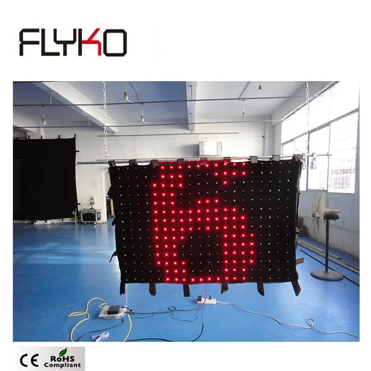 new design wedding P70mm 1*1.5m led full color changing curtain back drop free shipping | Лампы и освещение