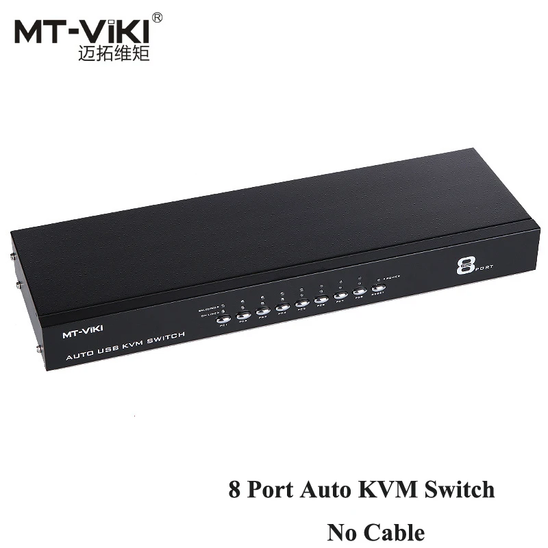 MT VIKI USB 2.0 VGA Switcher 8 Port Smart KVM Switch with