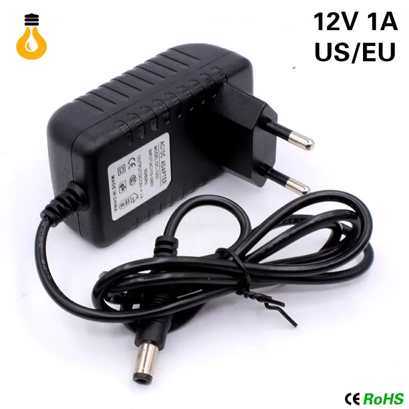 12V источник питания AC100 ~ 240V К DC12V Светодиодный драйвер 1A 2A 3A трансформатор для