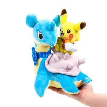 

pikachu Lapras plush Dragon toys ride Elf quality soft stuffed cute movie doll for Children girlfriend gift