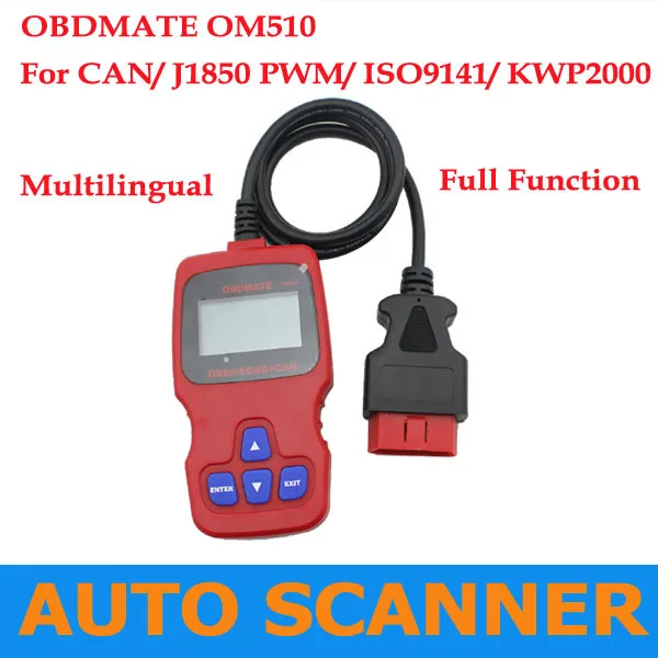 2013 Free Shipping OBDMATE OM510 Scan Tool for all OBD2 Cars OM 510