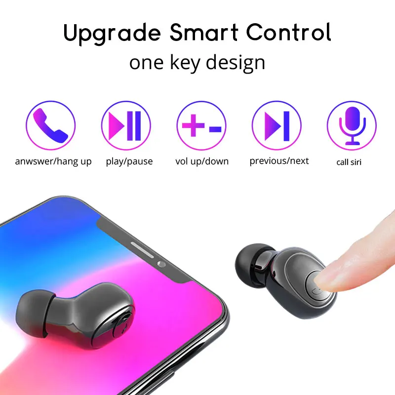 Цена TWS Bluetooth 5,0, гарнитура, наушники со светодиодный дисплеем, 3500 мА ч, зарядка, держатель для samsung a50, s8, s9, iPhone X, XS, XR, SE, 6, 7, 8 Plus