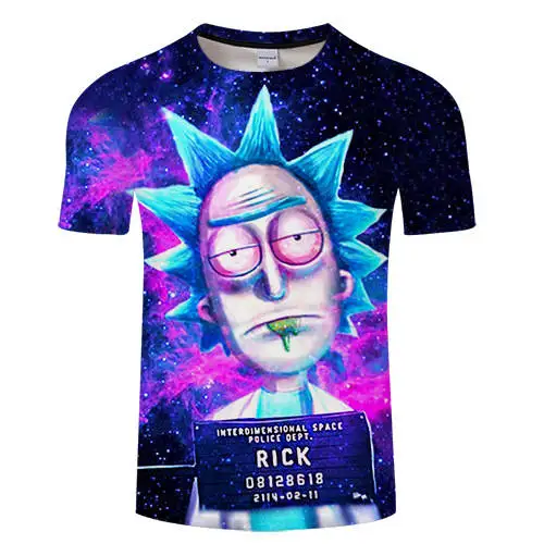 

2019 New Rick and By Art t shirt Men tshirt Summer T-Shirt Short Sleeve Tees O-neck Tops Drop Ship BEAR