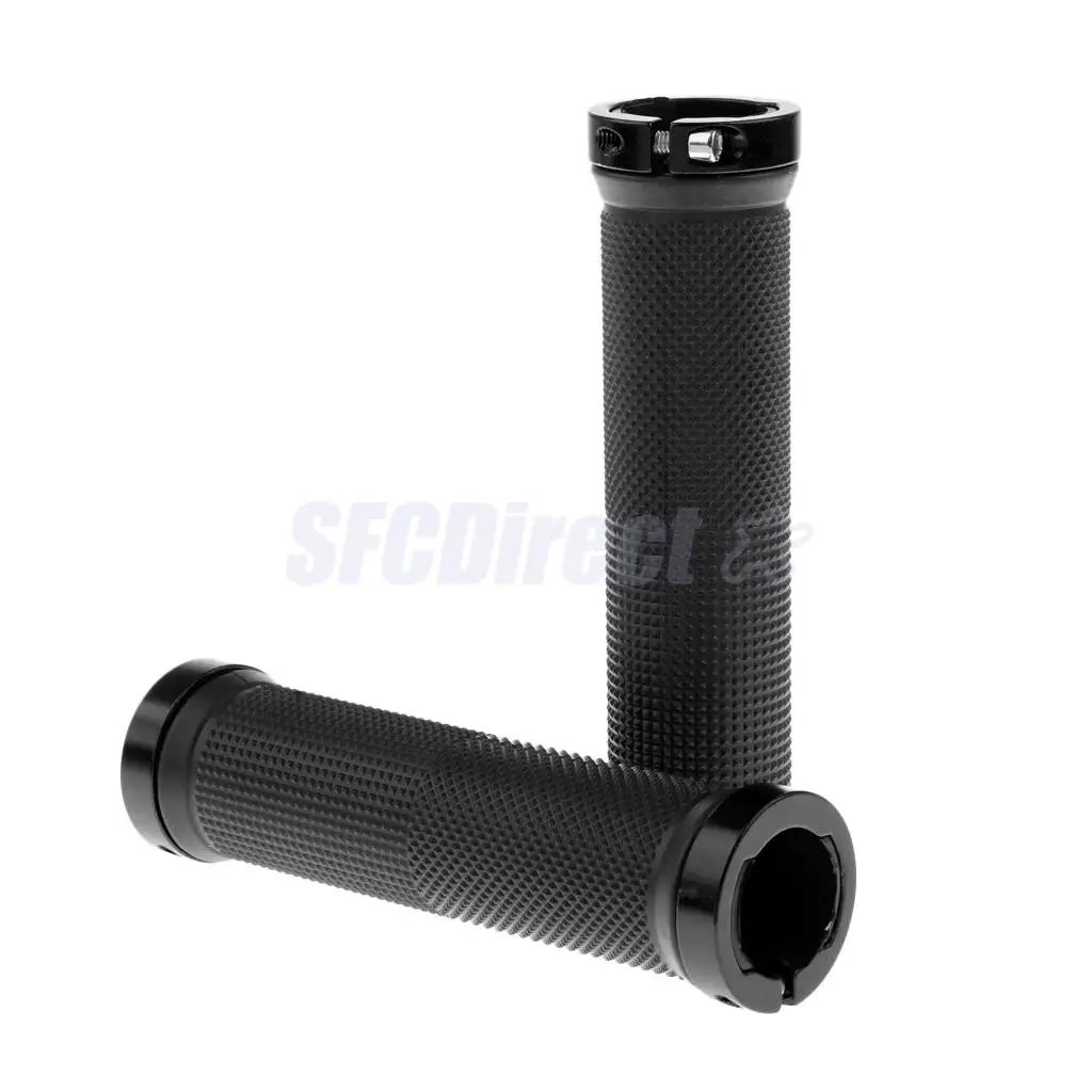 1 Pair Handlebar Grips Bicycle MTB BMX Road Mountain Bike Handle Double Lock on Stainless Steel Bike Handlebar Hand Cover