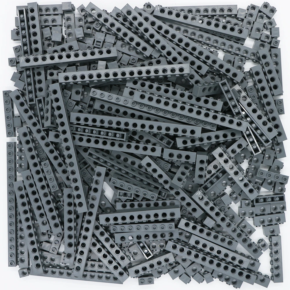 Online Compatible LegoINGlys bloques de construcción técnica piezas a granel ladrillos gruesos MOC 10 tamaño 5 combinación de colores tachonado largo haz juguetes lote